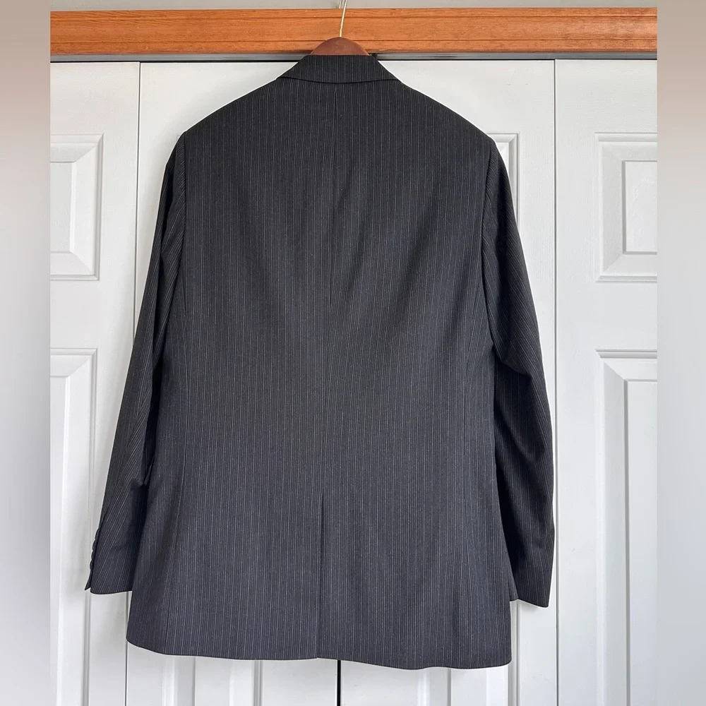 Calvin Klein charcoal Pinstripe Suit Set | Men’s S Jacket & 30x32 Pants
